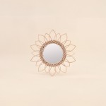 Miroir en rotin rond 30cm naturel | Hashtag Déco
