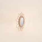 Miroir en rotin rond 30cm naturel | Hashtag Déco