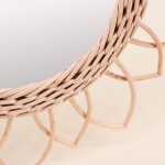Miroir en rotin rond 30cm naturel | Hashtag Déco