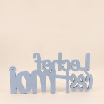 Mot déco "Le chef c'est moi" gris métal 50cm | Hashtag Déco