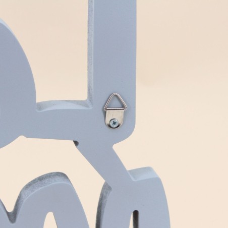 Mot déco "Le chef c'est moi" gris métal 50cm | Hashtag Déco