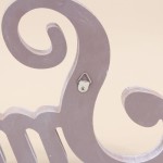 Mot décoratif "Smile" blanc bois 35cm | Hashtag Déco