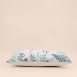 Coussin en coton motif fougère vert 50x30cm | Hashtag Déco
