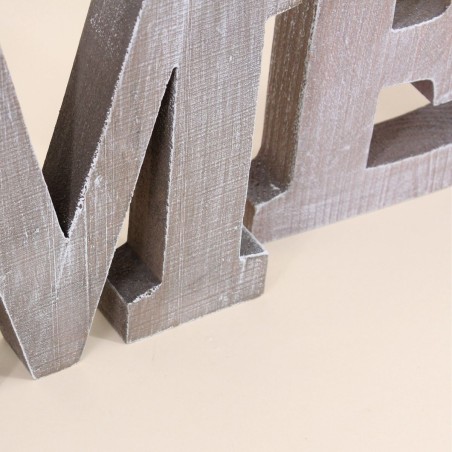 Mot déco "Home" 83cm bois blanc | Hashtag Déco