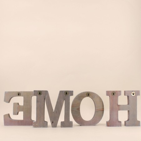 Mot déco "Home" 83cm bois blanc | Hashtag Déco