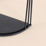 Étagère murale métal noir 30x25cm | Hashtag Déco