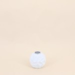 Set de 3 bougeoirs en résine blanche texturée | Hashtag Déco