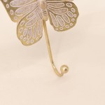 Set de 2 patères papillons dorés en métal | Hashtag Déco