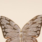 Set de 2 patères papillons dorés en métal | Hashtag Déco