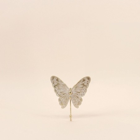 Set de 2 patères papillons dorés en métal | Hashtag Déco