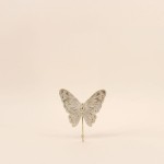 Set de 2 patères papillons dorés en métal | Hashtag Déco