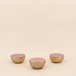 Lot de 3 coupelles métal doré rose | Hashtag Déco