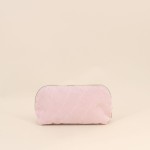 Trousse à maquillage velours côtelé rose | Hashtag Déco