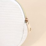 Trousse à maquillage velours côtelé beige | Hashtag Déco