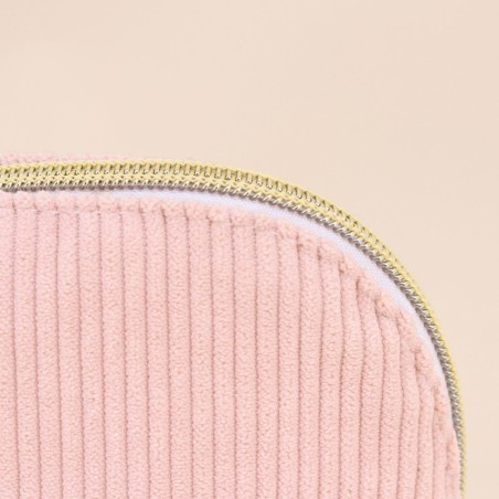 Set de 2 trousses en velours rose | Hashtag Déco