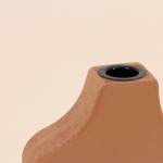 Bougeoir design terracotta 34cm en céramique | Hashtag Déco