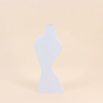 Bougeoir design blanc 30cm en céramique | Hashtag Déco