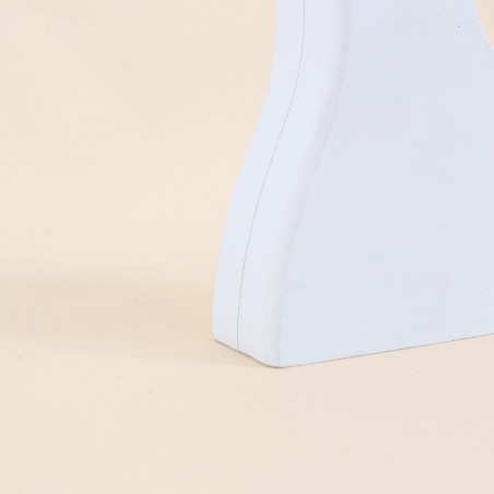 Bougeoir design blanc 30cm en céramique | Hashtag Déco