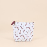 Set de 2 trousses de toilette fleuries en coton rose | Hashtag Déco