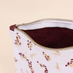 Set de 2 trousses de toilette fleuries en coton rose | Hashtag Déco
