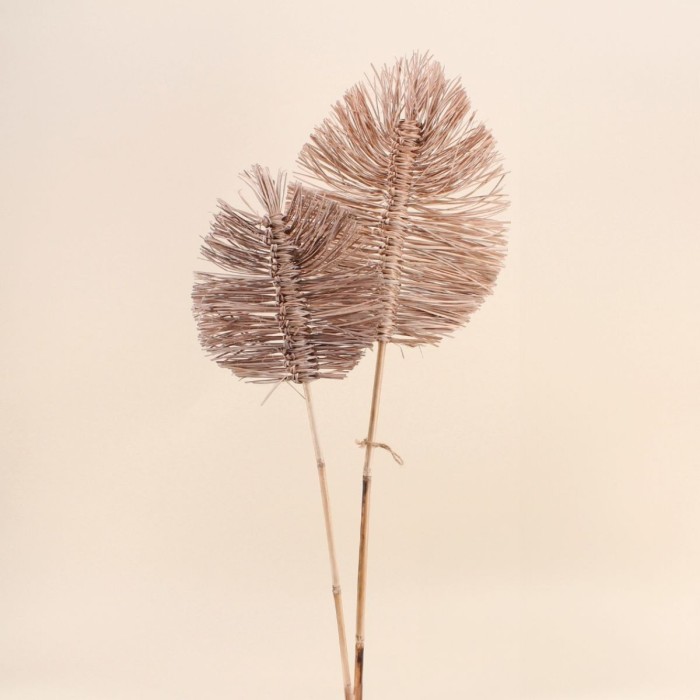 Set de 2 feuilles bois vertes 90/75cm | Hashtag Déco
