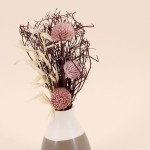 Lot de 2 vases céramique fleurs séchées beige | Hashtag Déco