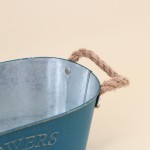 Jardinière effet vieilli bleu | Hashtag Déco