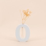Vase forme o 12cm céramique blanche | Hashtag Déco