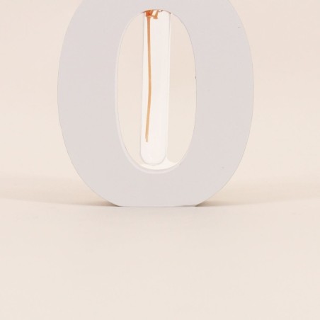 Vase forme o 12cm céramique blanche | Hashtag Déco