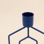 Lot de 2 bougeoirs métal bleu élégant | Hashtag Déco