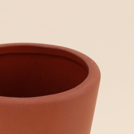 Vase géométrique céramique blanc 20cm | Hashtag Déco