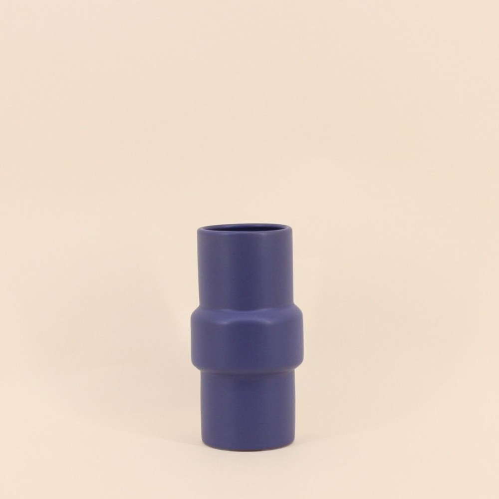 Vase tube rond 20cm en verre transparent | Hashtag Déco