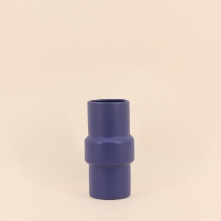 Vase tube rond 20cm en verre transparent | Hashtag Déco