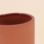 Vase tube rond 20cm en verre transparent | Hashtag Déco