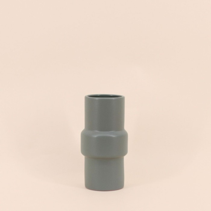 Vase tube rond 20cm en verre transparent | Hashtag Déco