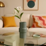 Vase tube rond 20cm en verre transparent | Hashtag Déco