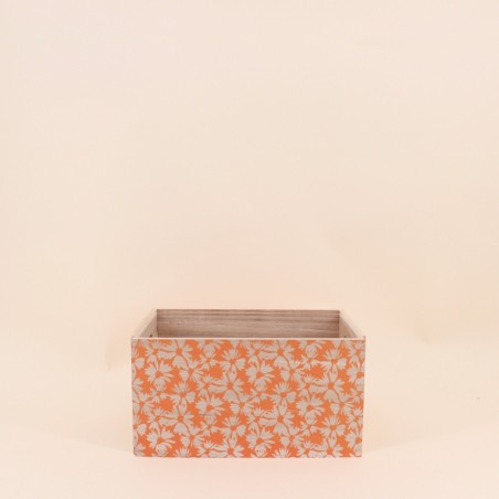 Set de 3 caisses fleuris bois colorées | Hashtag Déco