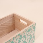 Set de 3 caisses fleuris bois colorées | Hashtag Déco