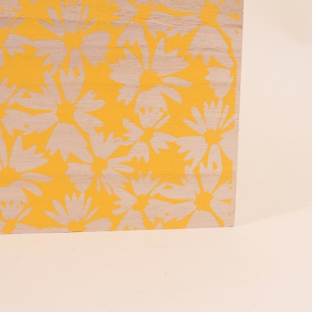 Set de 3 caisses fleuris bois colorées | Hashtag Déco
