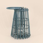 Lanterne en rotin conique beige 30cm | Hashtag Déco