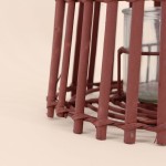 Lanterne en rotin conique beige 30cm | Hashtag Déco