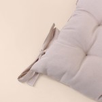 Lot de 4 galettes de chaises coton beige 40x40cm | Hashtag Dé