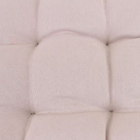 Lot de 4 galettes de chaises coton beige 40x40cm | Hashtag Dé