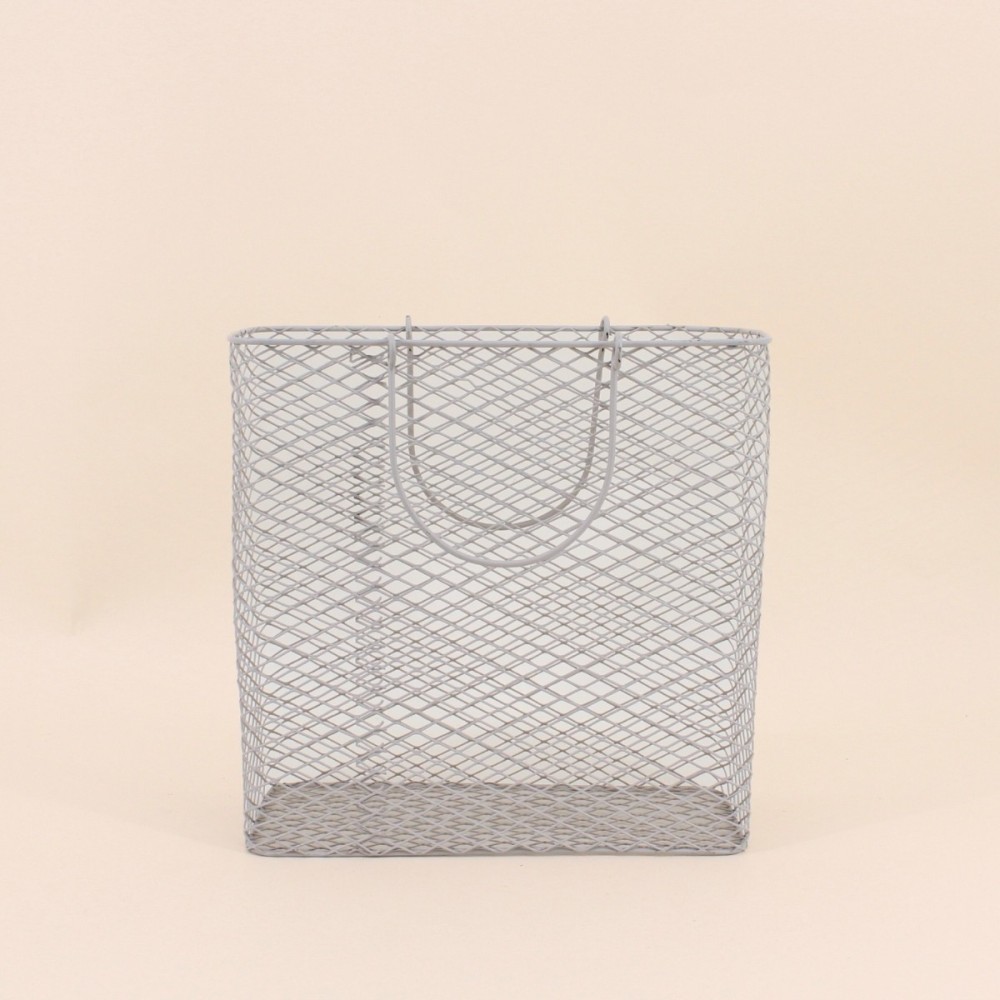 Panier porte magazine en métal noir élégant | Hashtag Déco