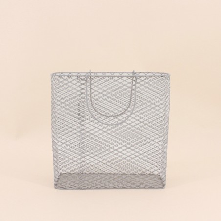 Panier porte magazine en métal noir élégant | Hashtag Déco