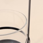 Lanterne métal noir et verre 20x10cm élégante | Hashtag Déco