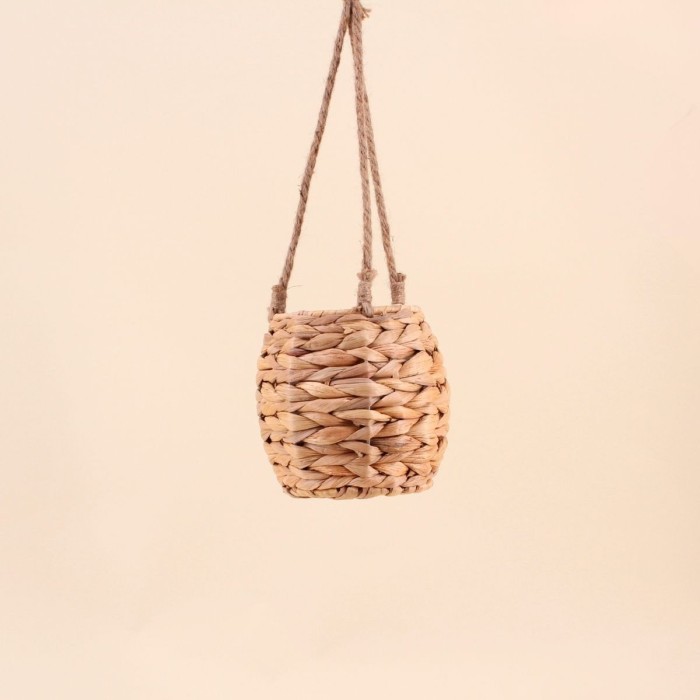 Cache-pot jonc de mer naturel 17x15,5cm | Hashtag Déco