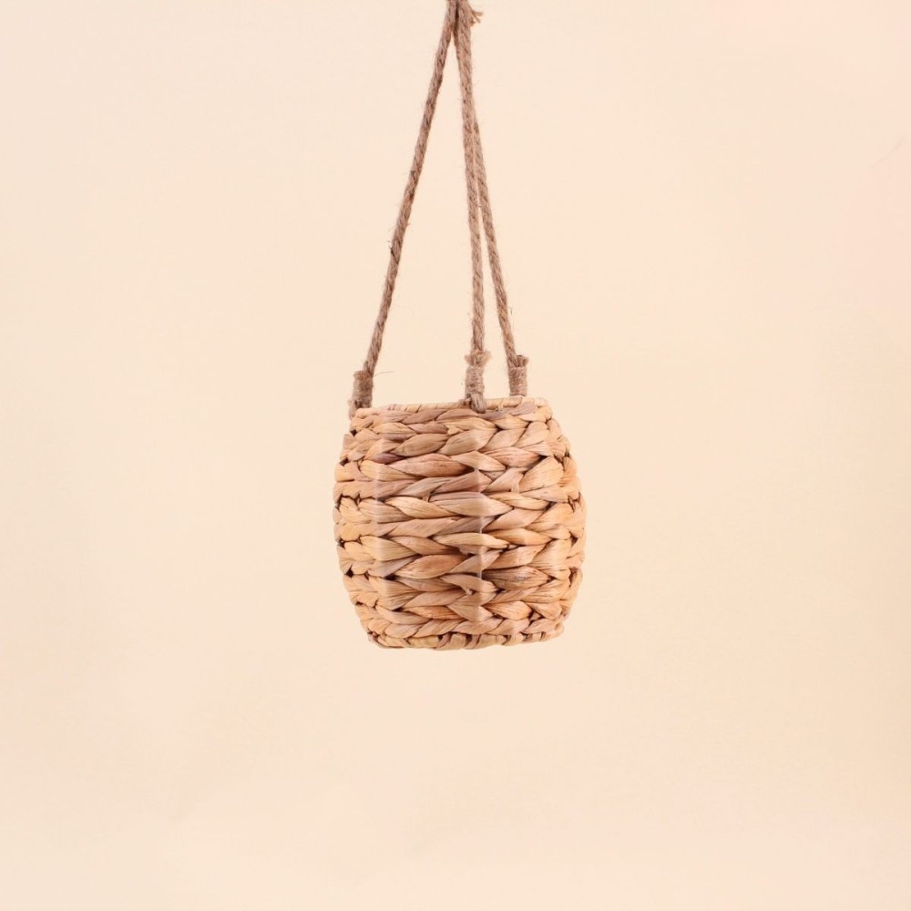 Cache-pot jonc de mer naturel 17x15,5cm | Hashtag Déco