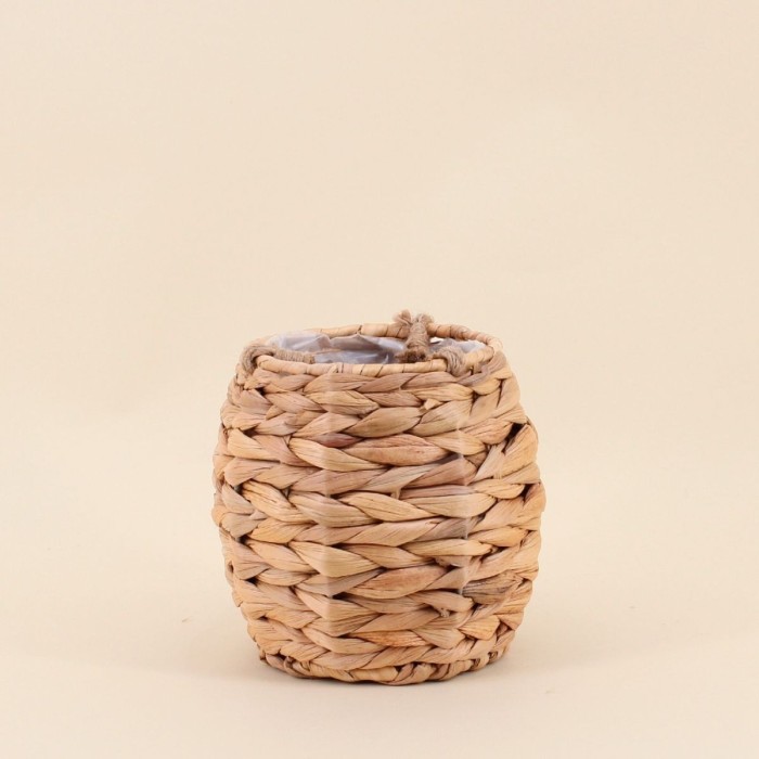 Cache-pot jonc de mer naturel 17x15,5cm | Hashtag Déco
