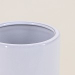 Vase tube céramique bicolore 25cm élégant | Hashtag Déco